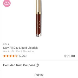 STILA stay all day liquid lipstick